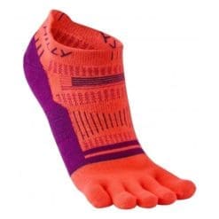 Calcetines con dedos - Mujer - Toe Socklet - Naranjo/Morado - Hilly