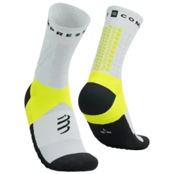 Ultra Trail Socks V2.0 White/Black/Safety Yellow Compressport