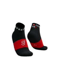 Ultra Trail Low Socks  Black/White/Core Red Compressport